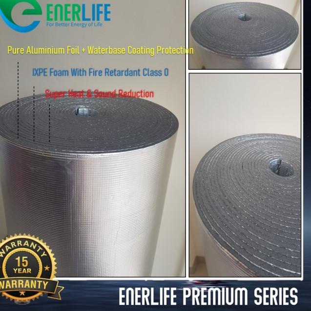 Peredam Panas Atap, Aluminium Foil Atap, Thermal Foam Insulation 10mm