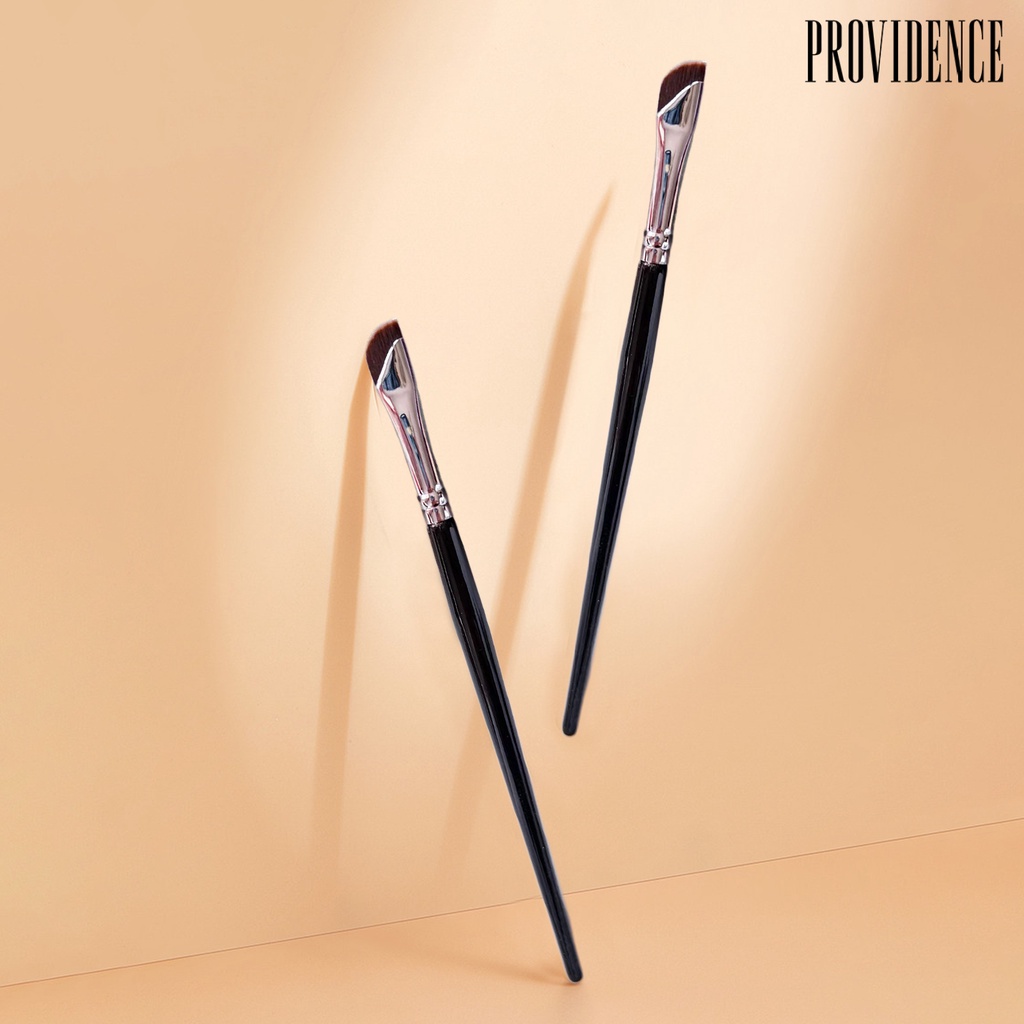 Kuas Eyeliner Alis Mata Bentuk Miring Bahan Bulu Lembut Untuk Penggunaan Sehari-Hari