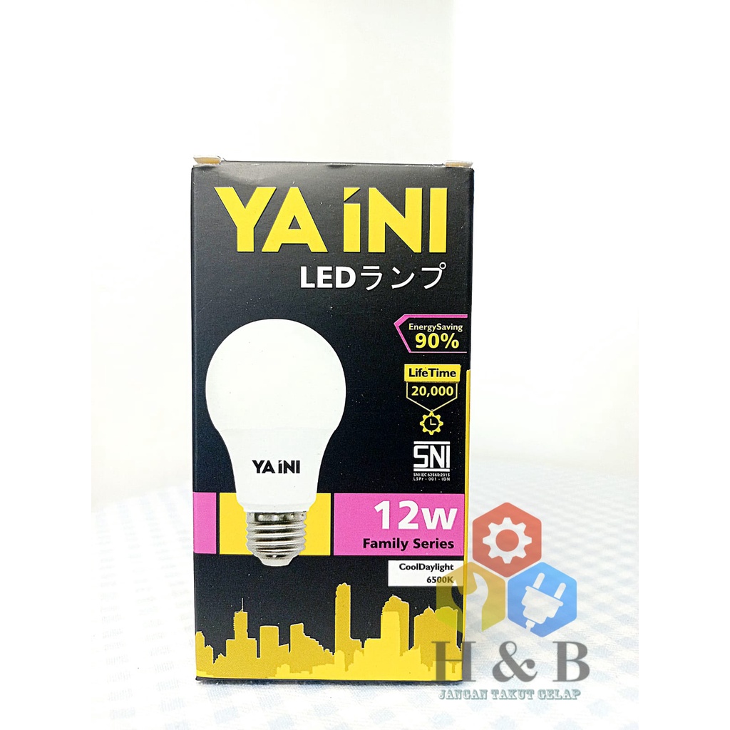 Lampu Led Bulb Premium Yaini 12 watt