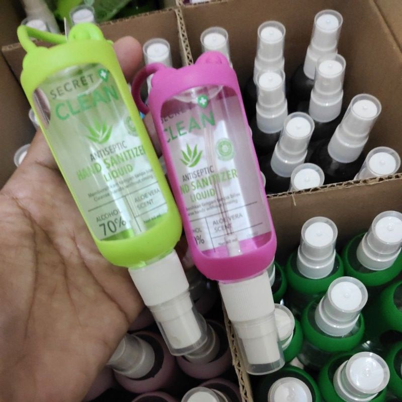 SECRET CLEAN hand sanitizer spray+Silicone 60ml