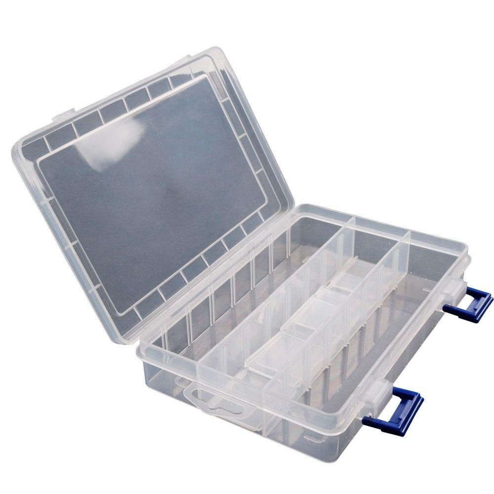 Lanfy Lure Box Kotak Penyimpanan Bening Aksesoris Pancing Fishing Tackle Box Umpan Aksesoris Hook Case Lure Storage Box Tempat Penyimpanan