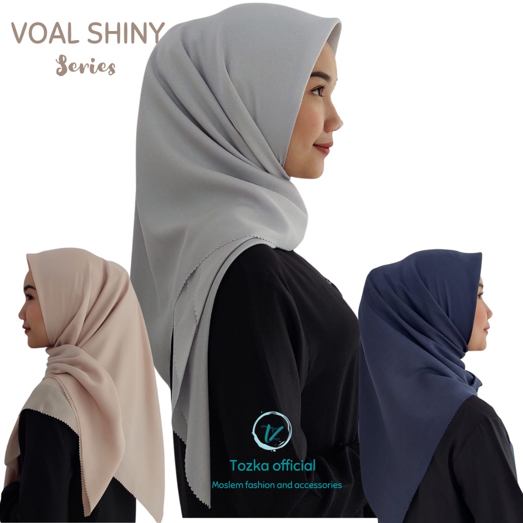 VOAL SHINY HIJAB I hijab segi empat by Tozka