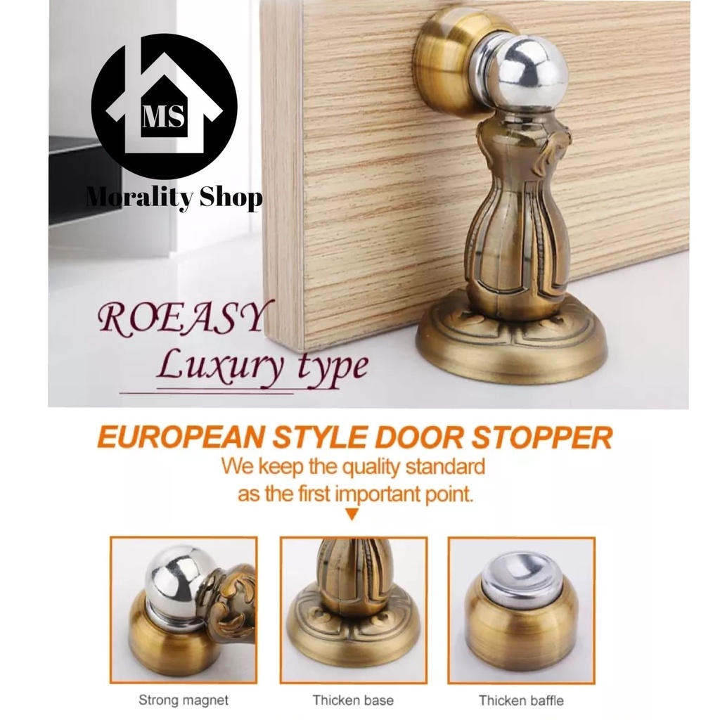 Door Stop Magnet Stainless Antik Murah DoorStop Penahan Pintu Pengganjal Pintu 686G Door Stopper