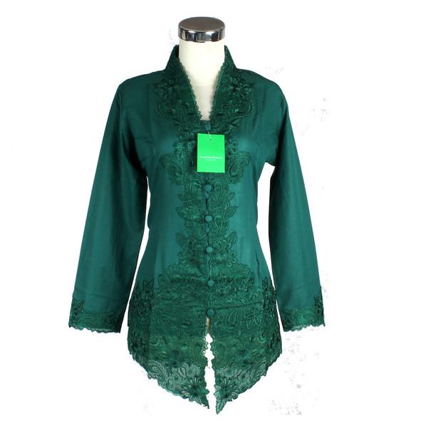 Kebaya Bordir Hijau Botol 668 - S