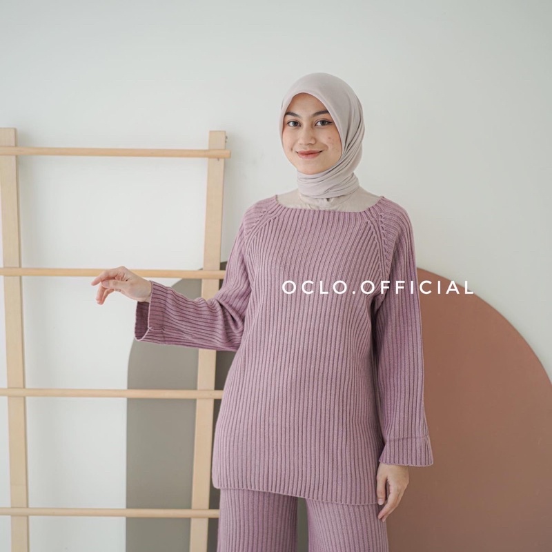 Famaira Set Knit | Setelan One Set Knit Premium Sweater