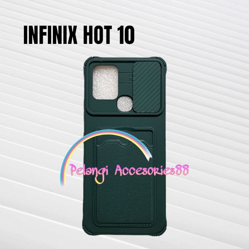 CASE INFINIX HOT 10 CASE SOFTCASE SLEDING WARNA WARNI