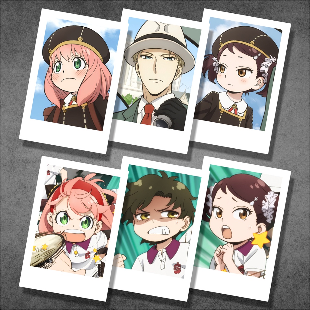 Koleksi Polaroid Anime Spy X Family C - Anya Loid Yor - Poster