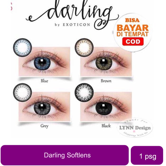 [FREE KOTAK] SOFTLENS DARLING NORMAL BIG EYES 16MM BY X2 EXOTICON