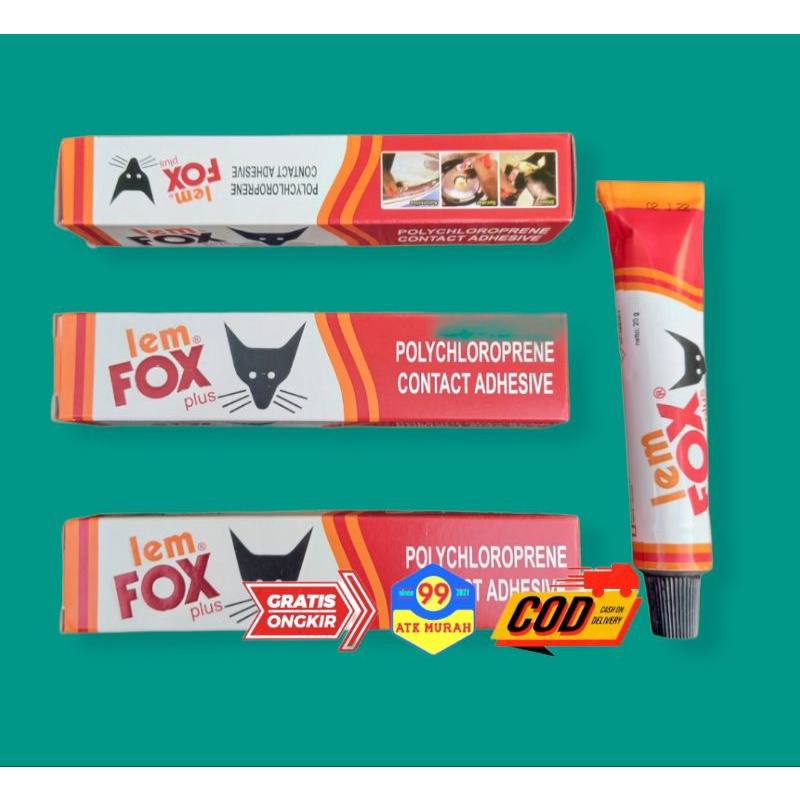 TUBE PLUS FOX 20g/ lem fox plus/lem fox tube/lem serbaguna/lem ampuh