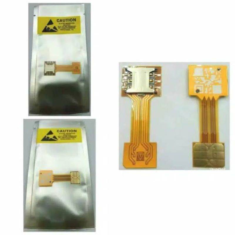 Dual simcard adapter Hybrid - Sim card Extender Nano SD card converter Dual Simcard nano SD aktif