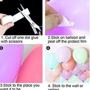 

↽ Lem glue dot balloon ム