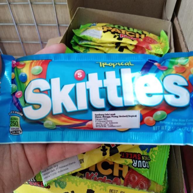

BISA COD skittles usa candy tropical 61gr /PERMEN LUNAK/PERMEN VIRAL/PERMEN MILO/PERMEN YUPI/PERMEN JADUL/PERMEN KARET
