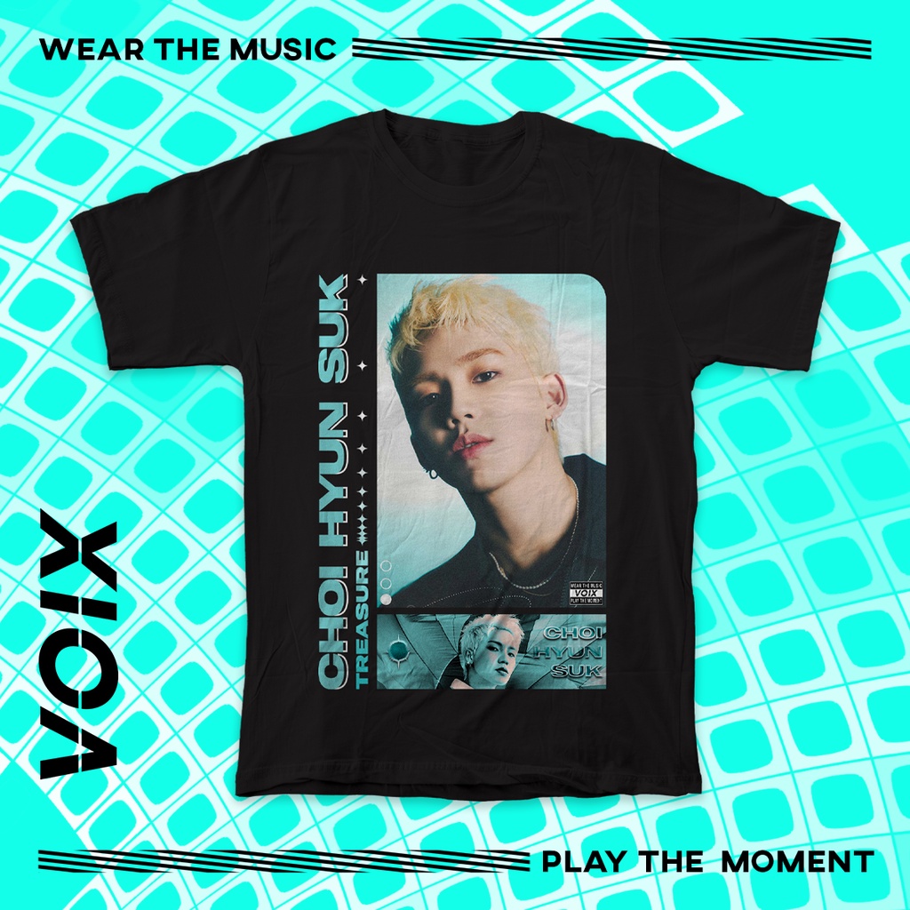 Kaos Kpop TREASURE "JIKJIN" Tee - | Choi Hyun Suk | Jihoon | Yoshi | Junkyu | Mashiho | Yoon Jae Hyu