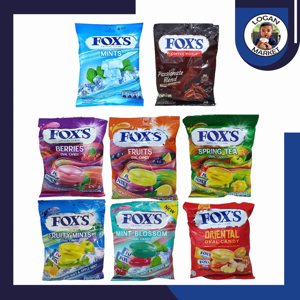 

Fox Foxs Fox's Permen Oval Flowrap Candy 125gr 125gram 125 gram All Varian