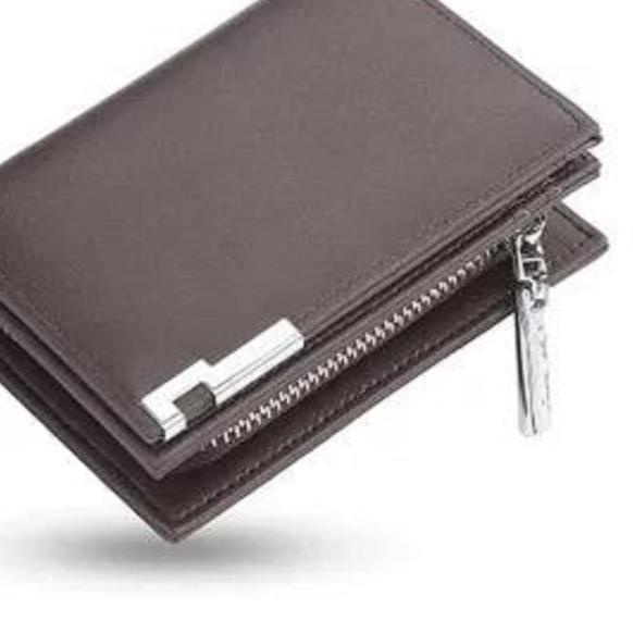 TMALL - Dompet Baellerry Pria Kulit Panjang Kartu Lipat Impor D025 - Abu-abu