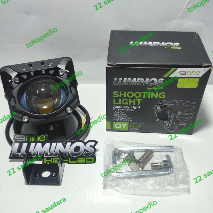 LAMPU SHOTING LIGHT Q7 LUMINOS SQL 2 COLOR Hi/Low WHITE/YELLOW