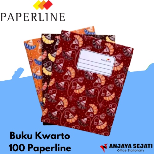 

Buku Kwarto / Quarto | Buku Hard Cover Kuarto 100 Paperline | Perpack