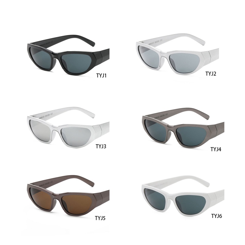 Fancyqube Kacamata Hitam Matahari Tepi Tebal Gaya Punk Hip-Hop Untuk Pria Dan Wanita