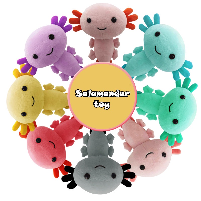Axolotl Boneka Mainan Karakter Kartun Mewah Cushion Stuffed Lembut Hadiah Mainan Anak