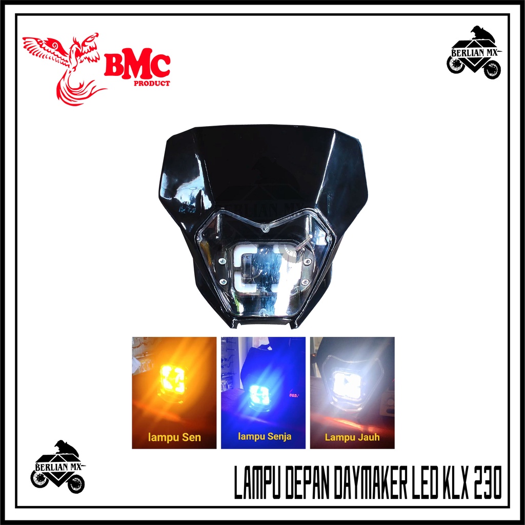 Headlamp reflektor LED DAYMAKER Lampu depan trail klx 230 2022