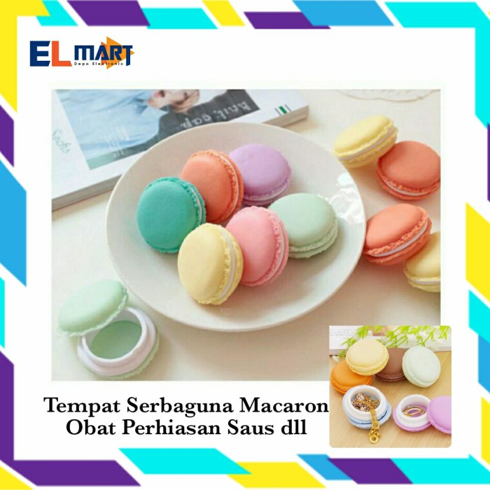 Tempat Penyimpanan Serbaguna Macaroon Kotak Perhiasan Obat Bumbu Saos