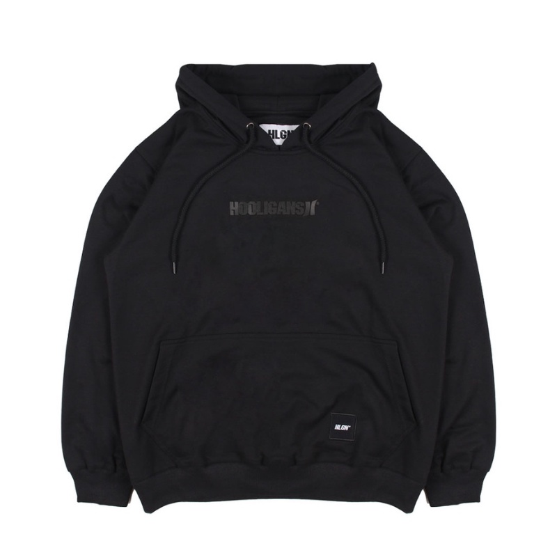 Hoodie Hooligans Identico Black -  Hooligans Hitam Original - Hoodie Pria -HOOLIGANS