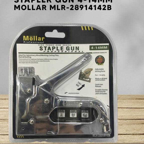 

Staple Gun Tembak Staples Stepler Hekter mollar 3in1 jok kulit kardus