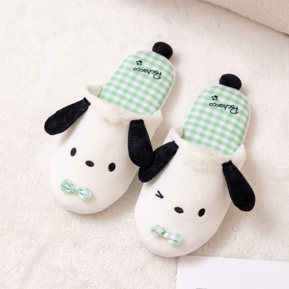 SANDAL RUMAH CINNAMOROLL MELODY BADTZMARU KUROMI HELLO KITTY POMPOMPURIN POCHACCO DOG SEPATU KAMAR RUANGAN IMPOR