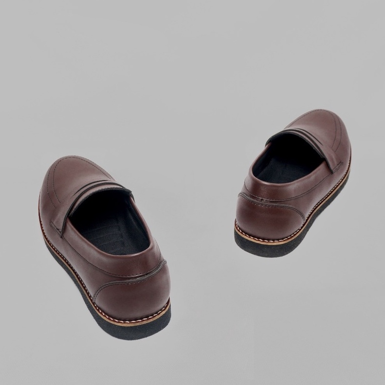 sepatu kantor pria loafert x soldatar hitam
