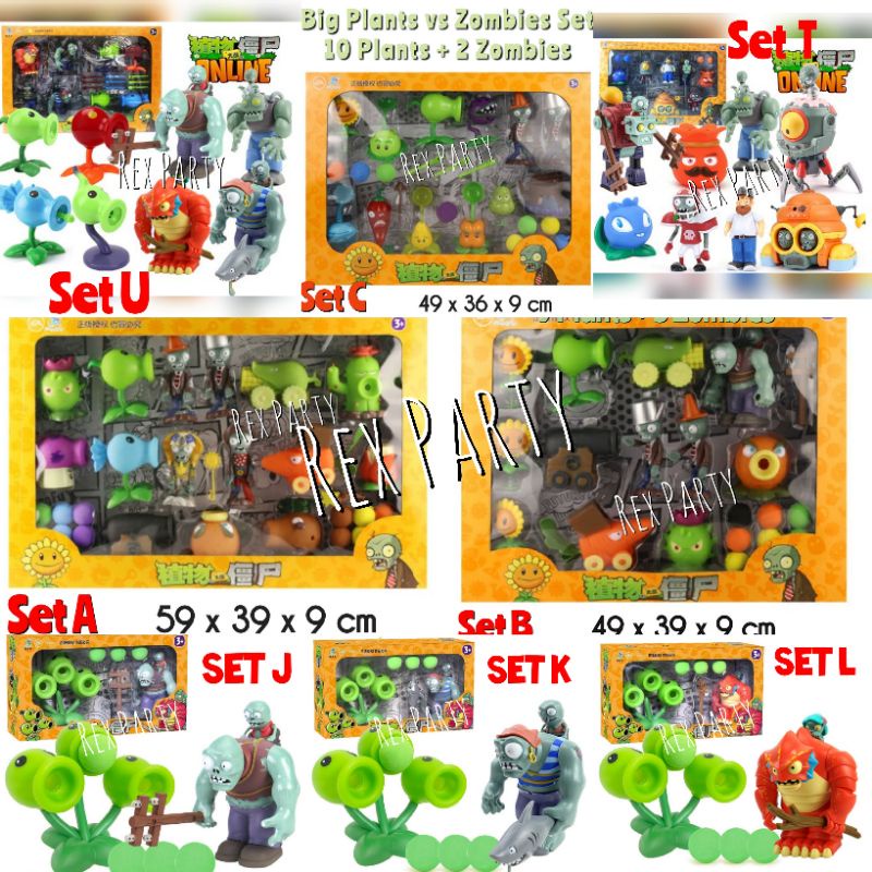 Toys4Us - Plants vs Zombies/Mainan Plants vs zombies besar/ Plants vs Zombies Set/Plants vs Zombies 