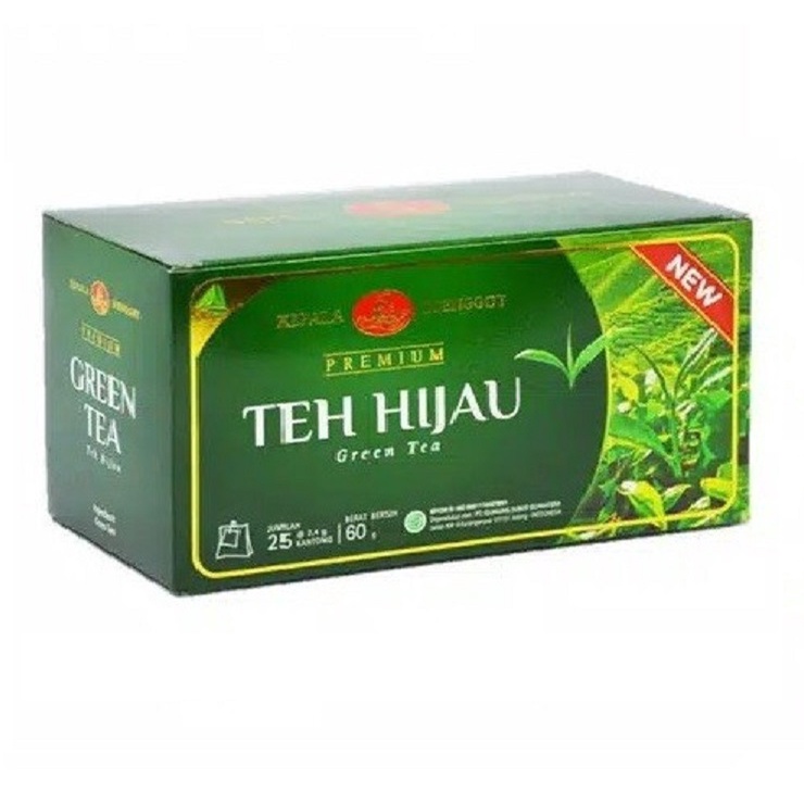 

teh celup kepala djenggot green tea hijau premium