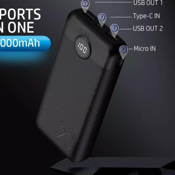Powerbank Mofit M29 20000 mAh Fast Charge 2.4A