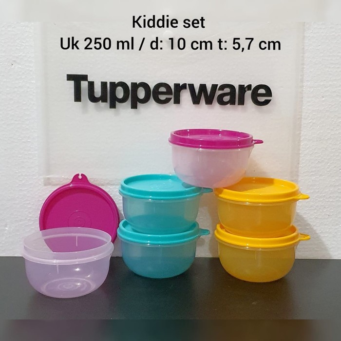 KIDDIE SET BOWL TUPPERWARE ISI 3 PCS UK 250ML KIDIE SET