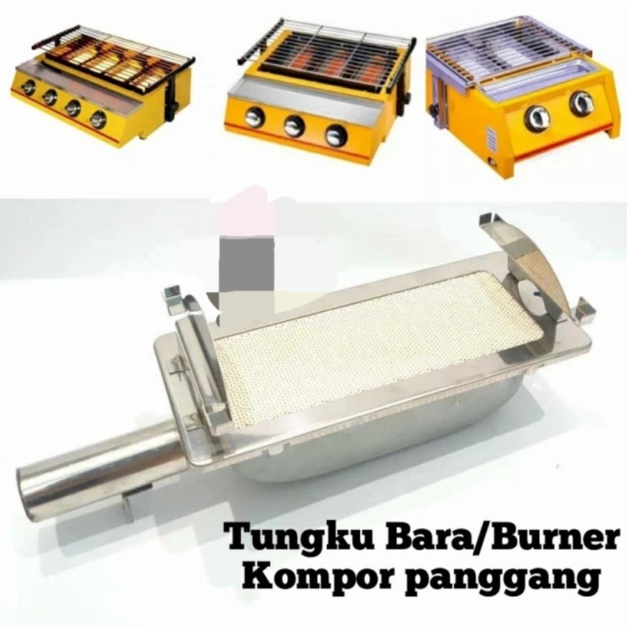 tungku bara/burner kompor panggangan