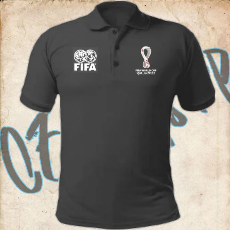 Jual Kaos Polo Tshirt Baju Kerah Distro PIALA DUNIA 2022 FIFA WORLD CUP