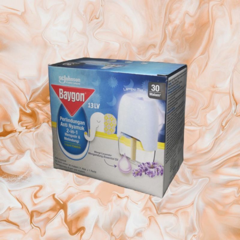 baygon liquid elektrik alat dan refill 22ml wangi lavender lampu tidur