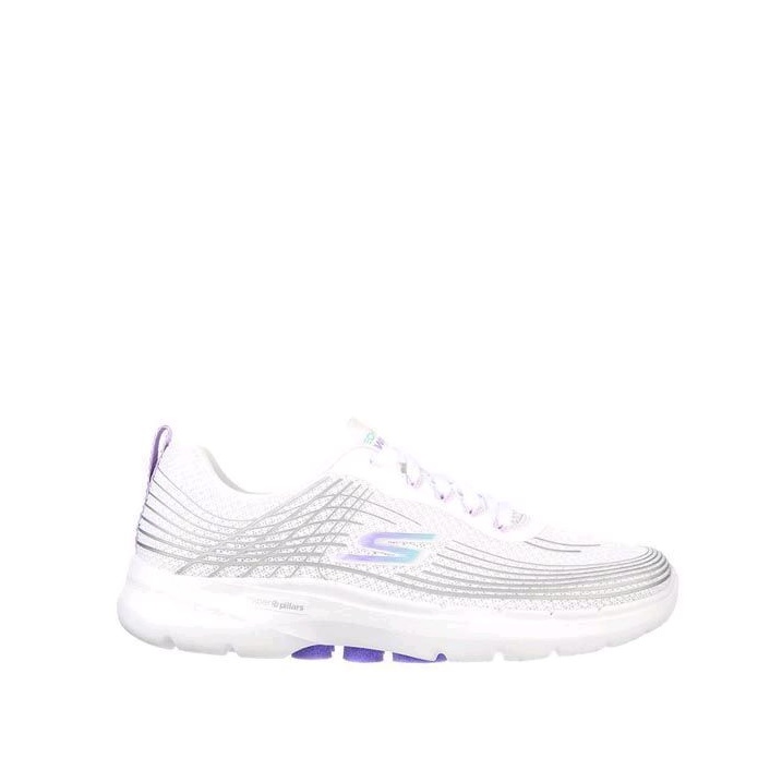 Skechers Go walk 6 Women's Walking Shoes - White/Lavender Original