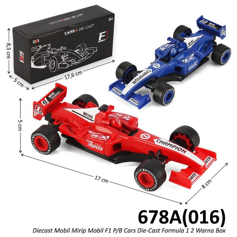 Jual DIECAST MOBIL F1 PULLBACK CARS DIECAST FORMULA 1 CJSL 678A HARGA