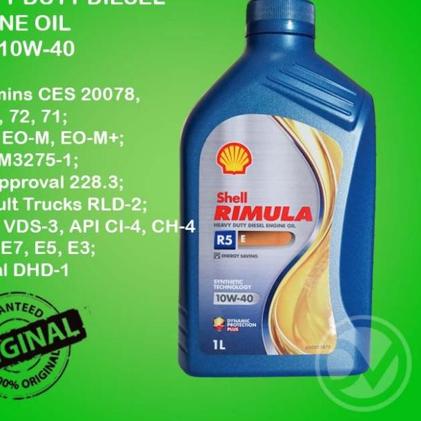 Shell Rimula R5E kemasan 1lt