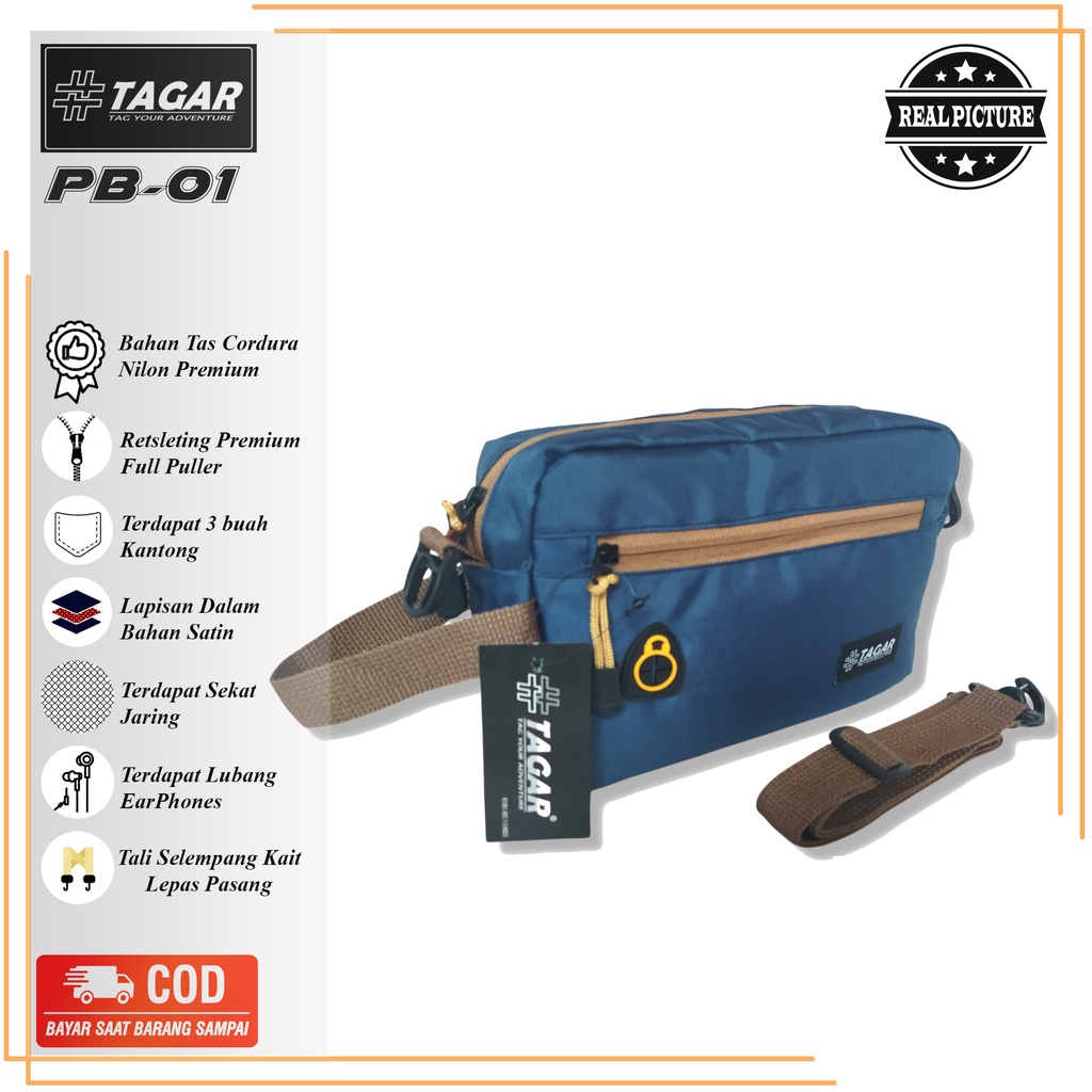 Handbag Pouch Bag Sling Bag TAGAR PB-01 Tas Selempang Hp Kekinian TAGAR PB-01