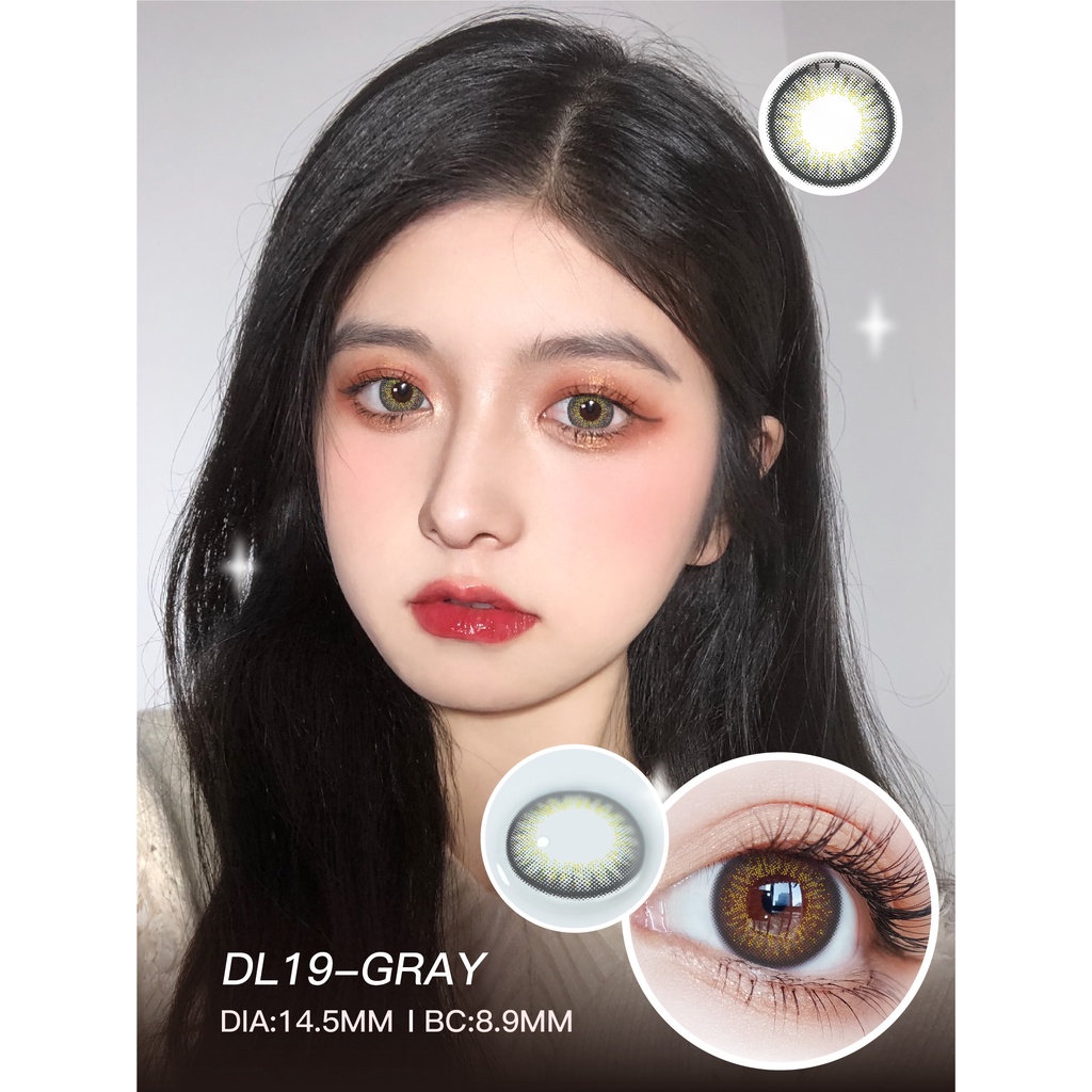 (COD)1 pasang lensa kontak warna diameter 14-14.5MM softlens soflen soflens x2 softlens softlens murah softlense air softlens soflens grey