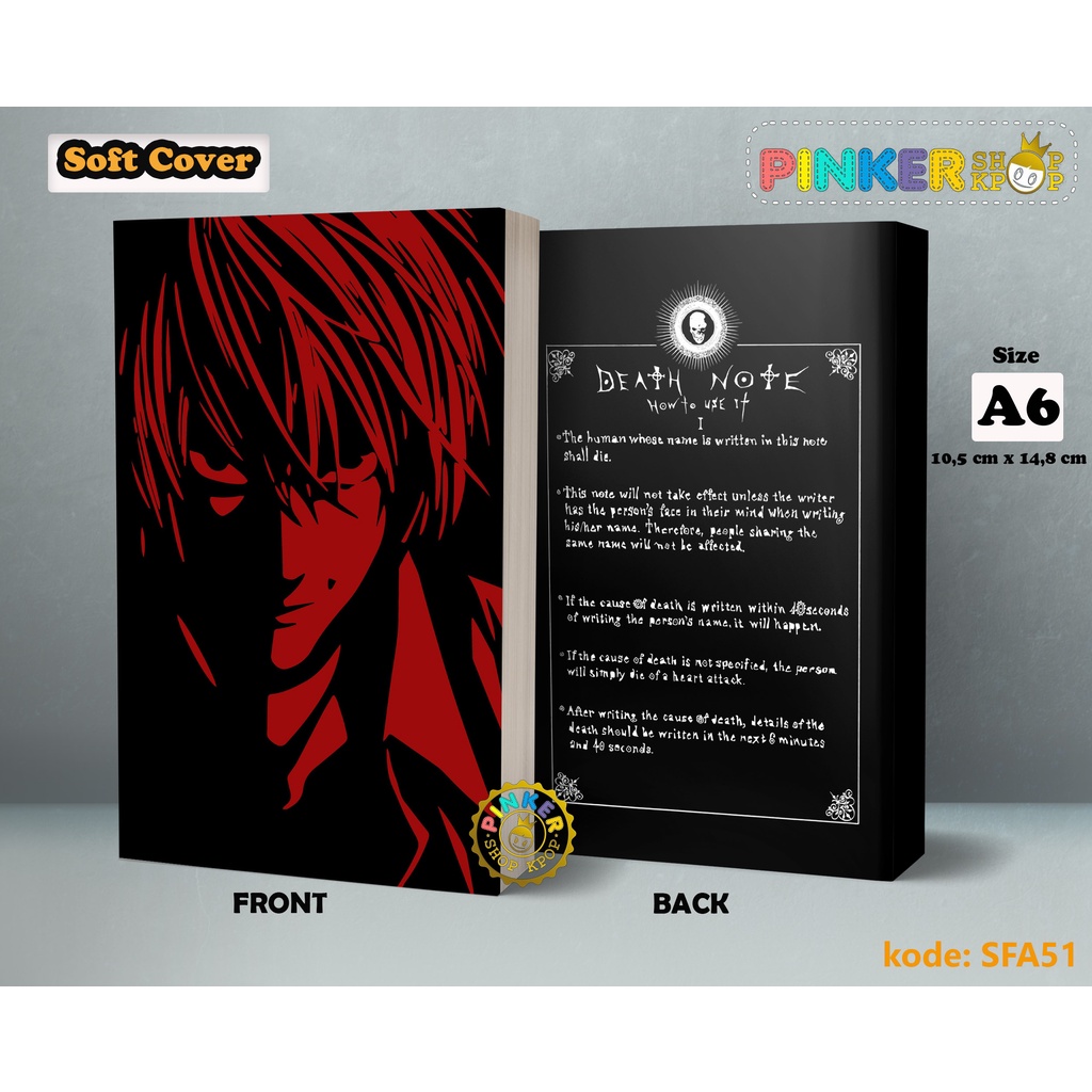 

(SFA51) Pocket Note Anime DEATH NOTE Softcover