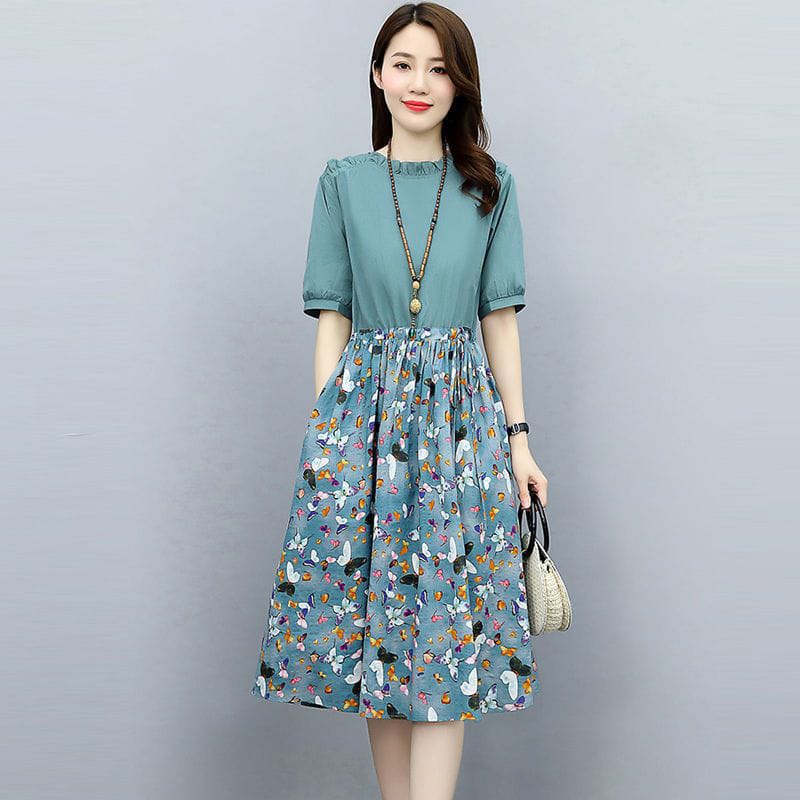 Dress  Dress korea Baju wanita rok Anggun dating dress casual dress