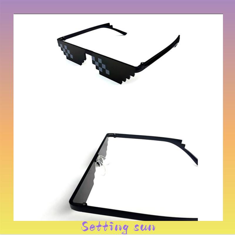 Kacamata Hitam Fashion Mosaic Sunglasses Wanita/Pria Small Sunglasses TN