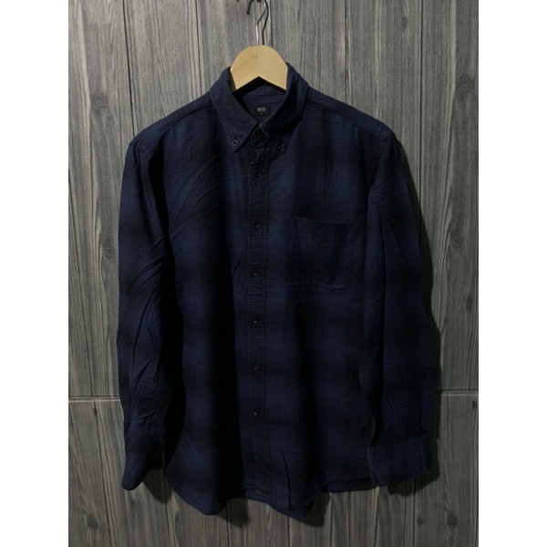 Kemeja Flanel Veterano Uniqlo preloved origina like new terbaik