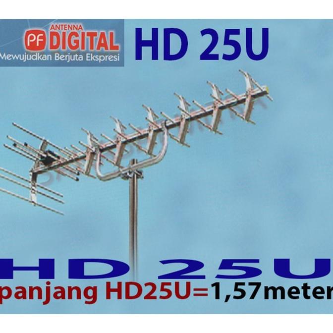 ANTENA TV PF HD 25 DIGITAL OUTDOOR LUAR HDU25 HDU 25 HD-U25