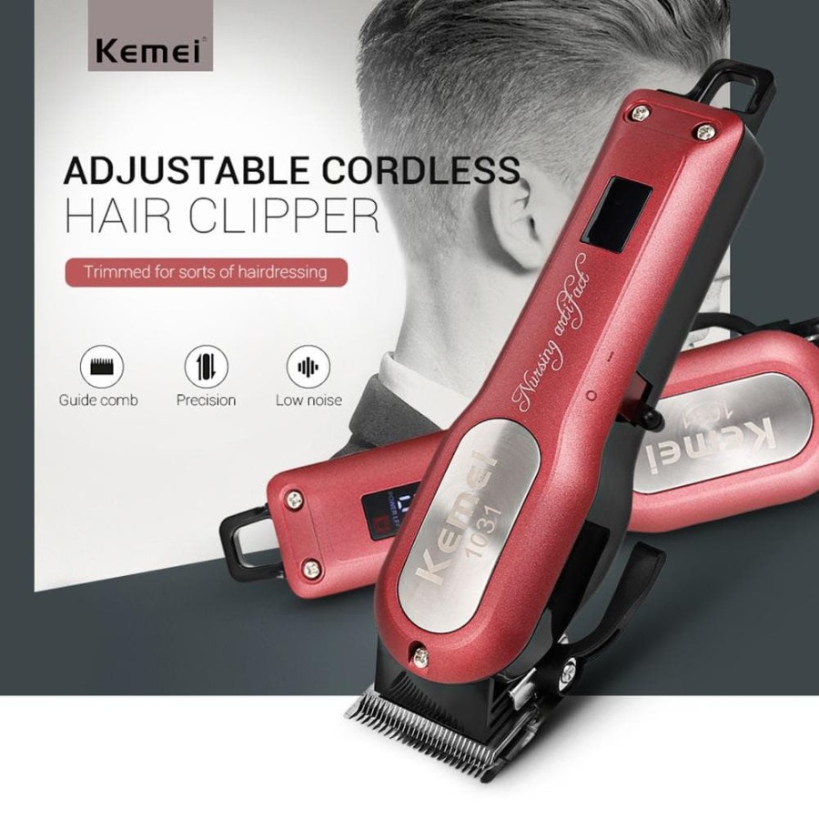 COD Alat Cukur  Kemei KM-1031 Hair Clipper Rechargeable Lithium KM 1031 Original Cukuran Rambut Kemei KM-1031