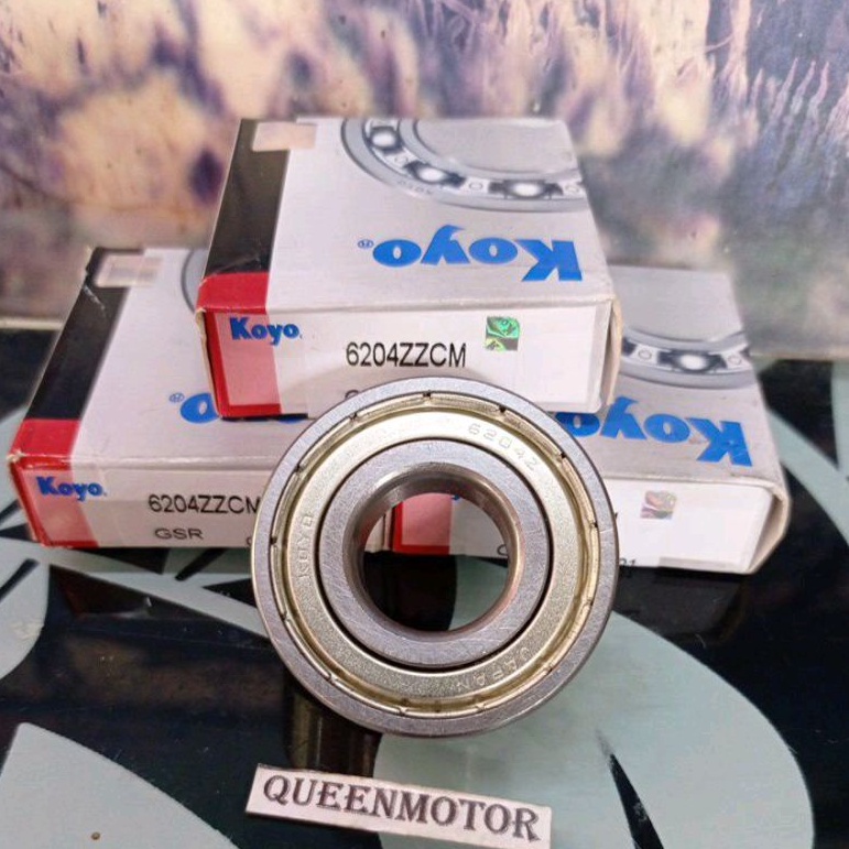 BEARING KOYO 6204ZZ TUTUP BESI KOYO