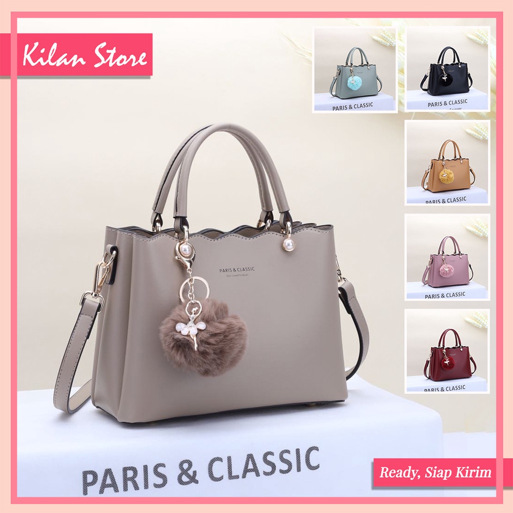 Tas Wanita Humaira 1610211 - Hand Bag Import Paris & Classic 93315 [Ukuran 25cm]