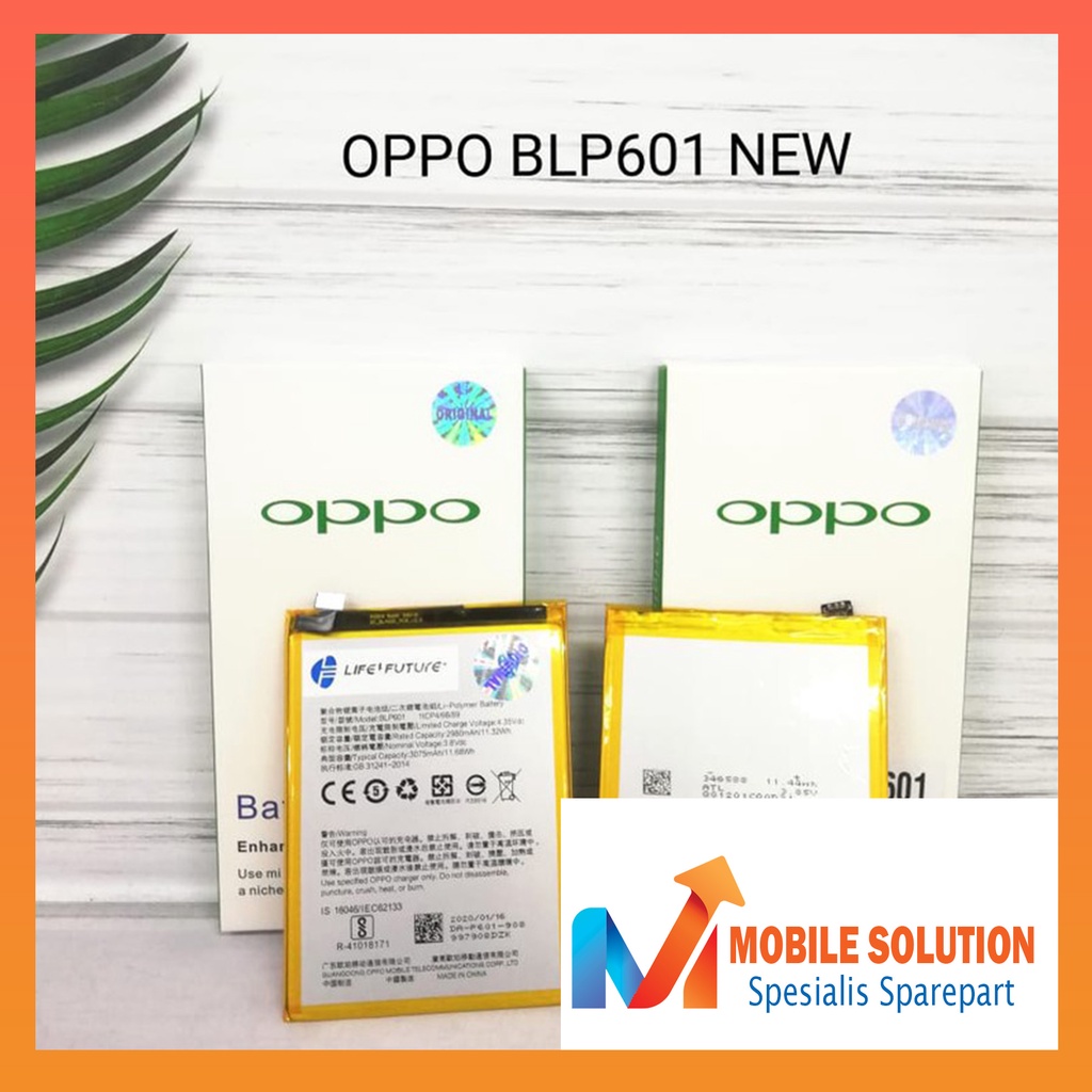 Grosir Baterai Oppo F1s / Baterai Oppo A33 / Baterai BLP601 Original Oem Garansi 1 Bulan + Packing